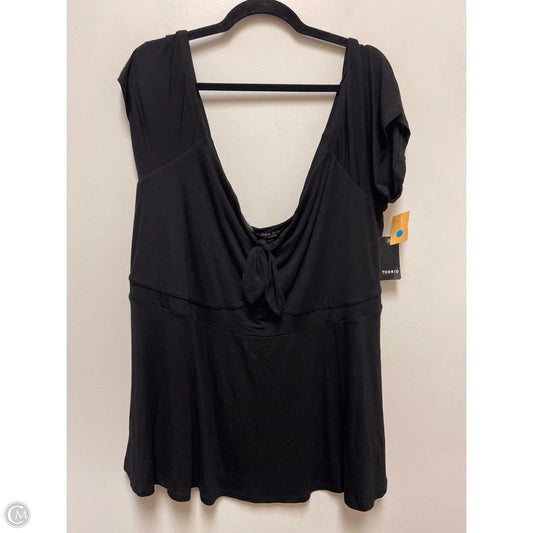 Top Short Sleeve By Torrid In Black, Size: 4x