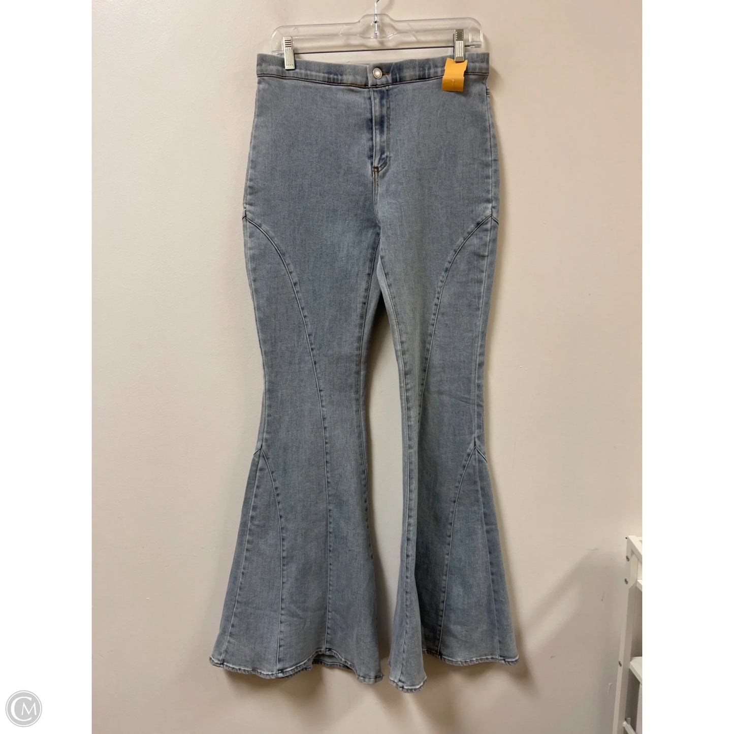 Jeans Flared By Entro In Blue Denim, Size: 12