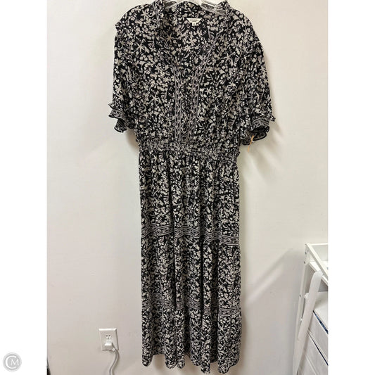 Dress Casual Maxi By Max Studio In Black & White, Size: 2x