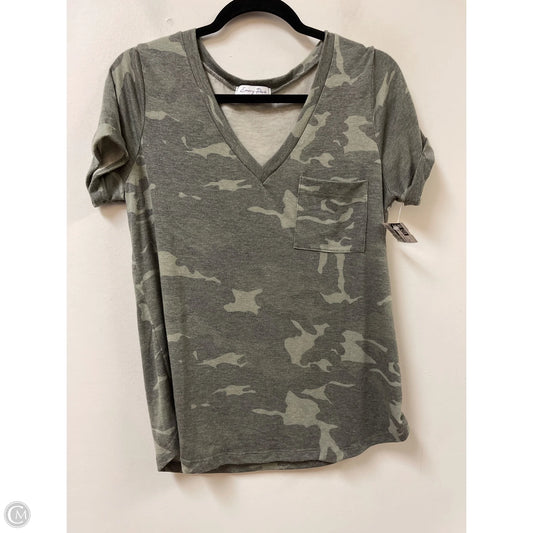 Top Short Sleeve By Emory Park In Camouflage Print, Size: S