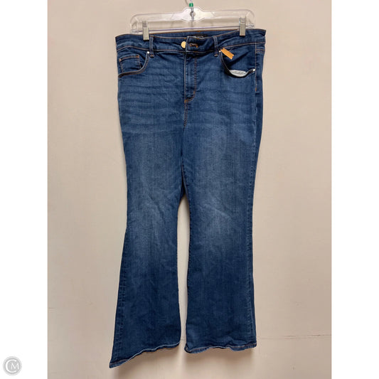 Jeans Wide Leg By Ann Taylor In Blue Denim, Size: 14p