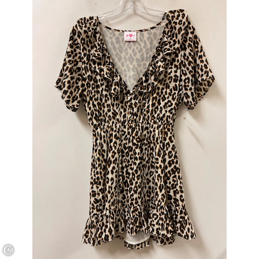 Dress Casual Short By Buddy Love In Animal Print, Size: S