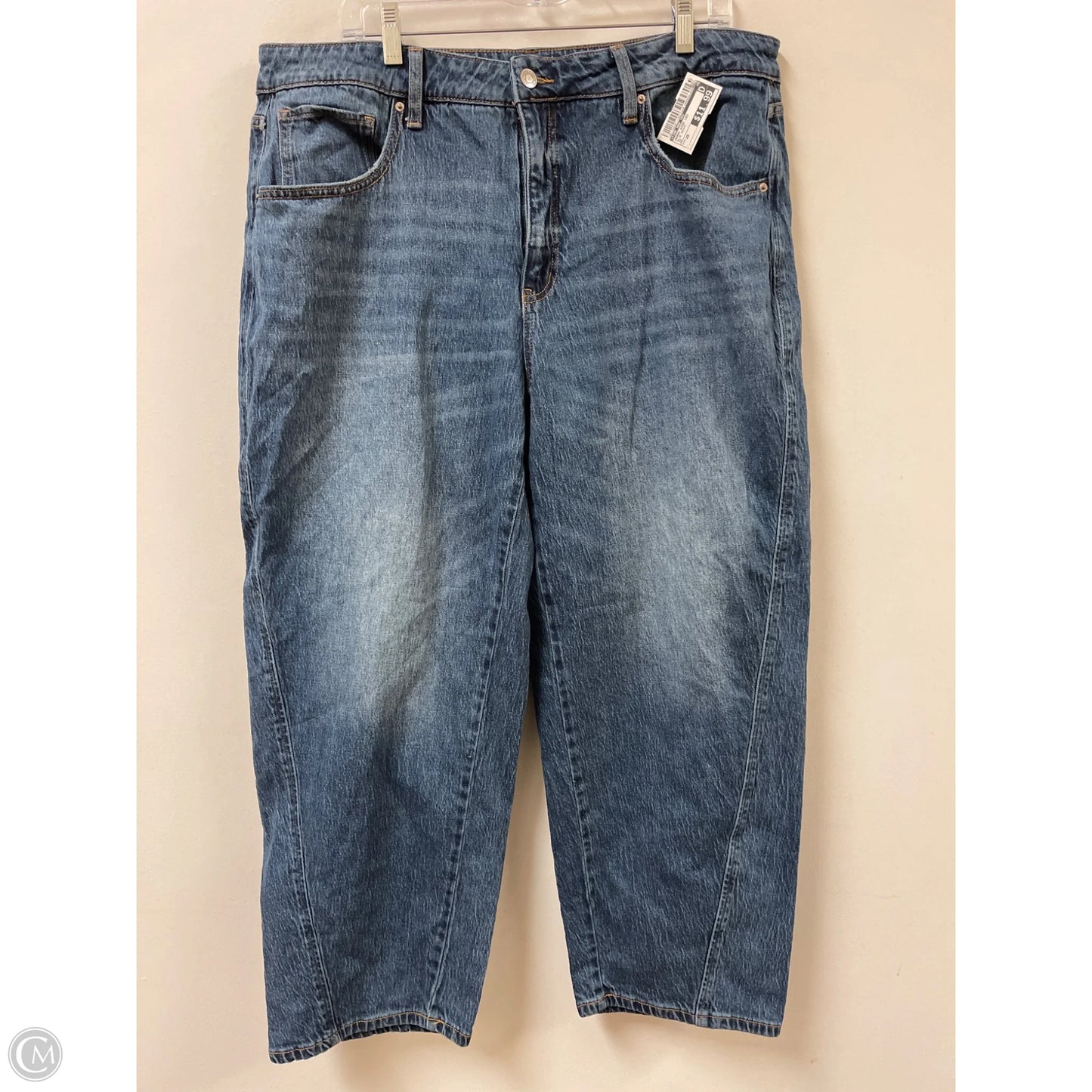 Jeans Wide Leg By Time And Tru In Blue Denim, Size: 20