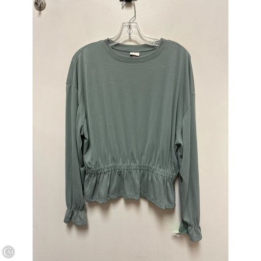 Top Long Sleeve By A New Day In Green, Size: M
