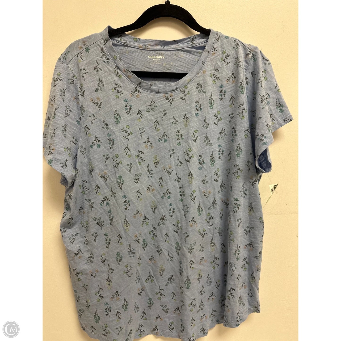 Top Short Sleeve By Old Navy In Blue, Size: Xl