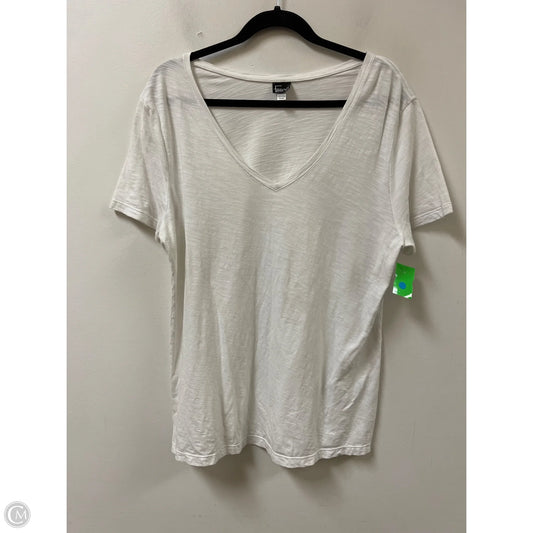 Top Short Sleeve By Felina In White, Size: 1x
