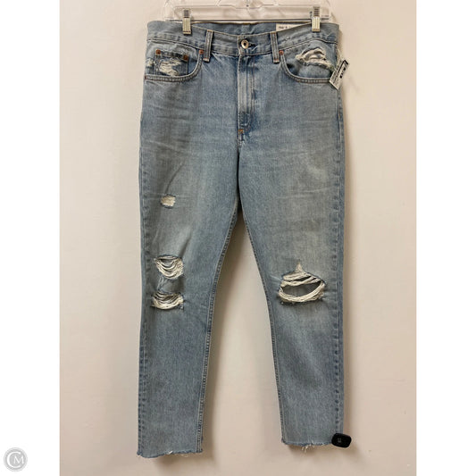 Jeans Straight By Rag And Bone In Blue Denim, Size: 8