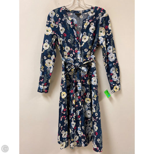 Dress Casual Midi By Talbots In Floral Print, Size: Xs