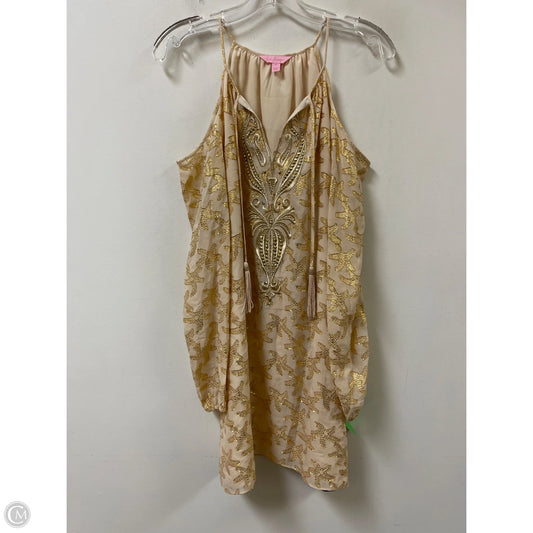 Dress Designer By Lilly Pulitzer In Gold, Size: Xs