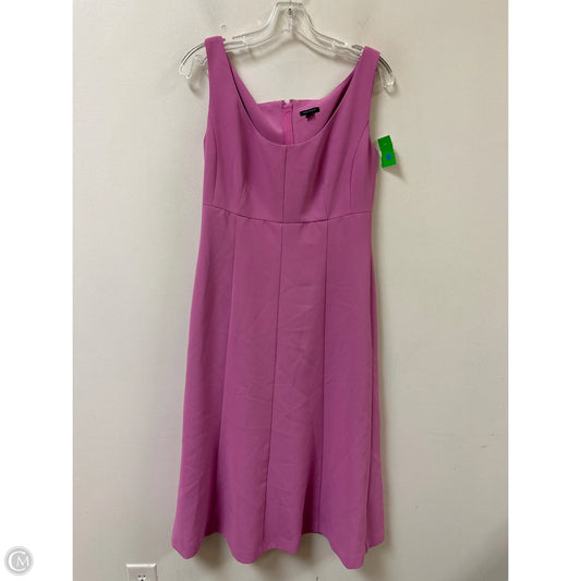 Dress Casual Midi By Ann Taylor In Purple, Size: Xs
