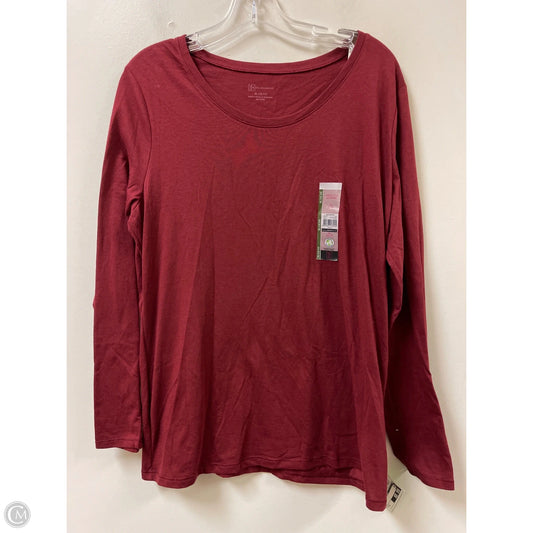 Top Long Sleeve By No Boundaries In Red, Size: Xl
