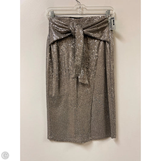 Skirt Midi By Zara Basic In Gold, Size: 8