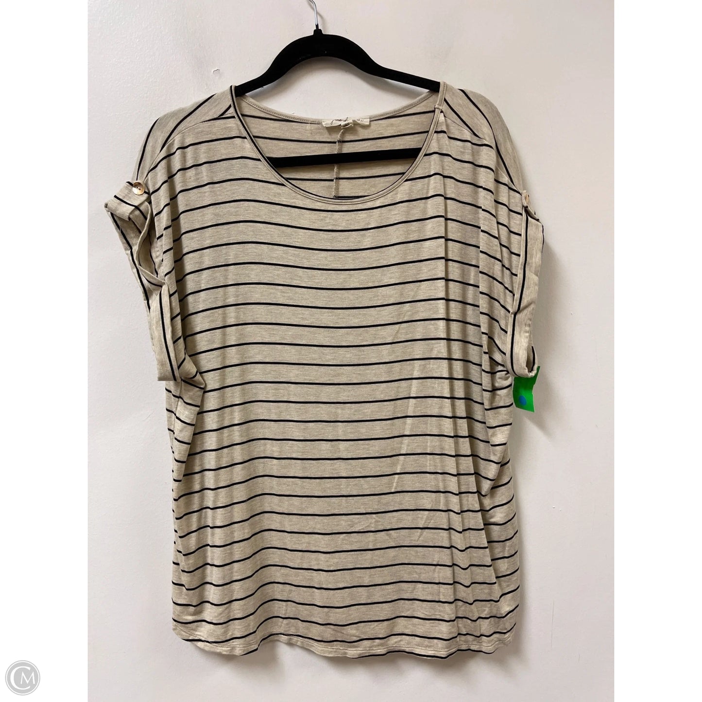 Top Short Sleeve By Clothes Mentor In Striped Pattern, Size: 3x