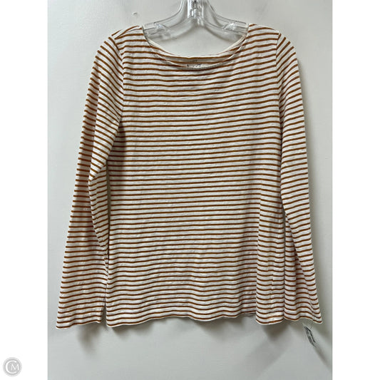 Top Long Sleeve By J. Crew In Striped Pattern, Size: M