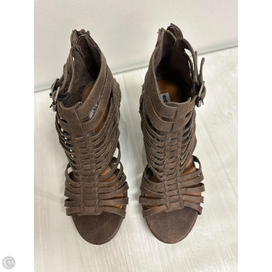 Sandals Heels Block By Not Rated In Brown, Size: 6