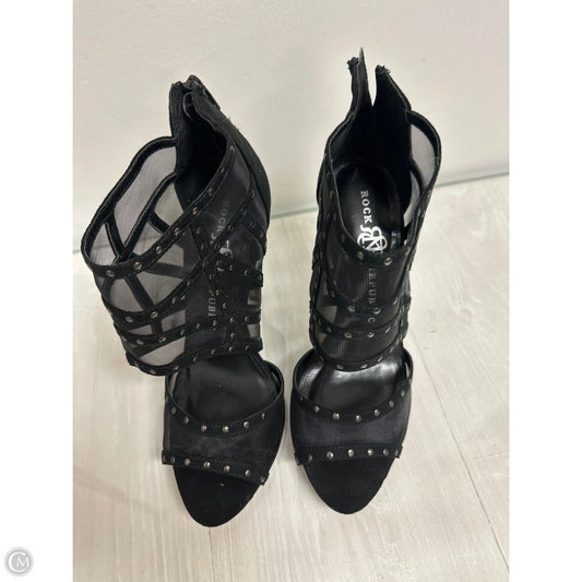 Sandals Heels Stiletto By Rock And Republic In Black, Size: 7