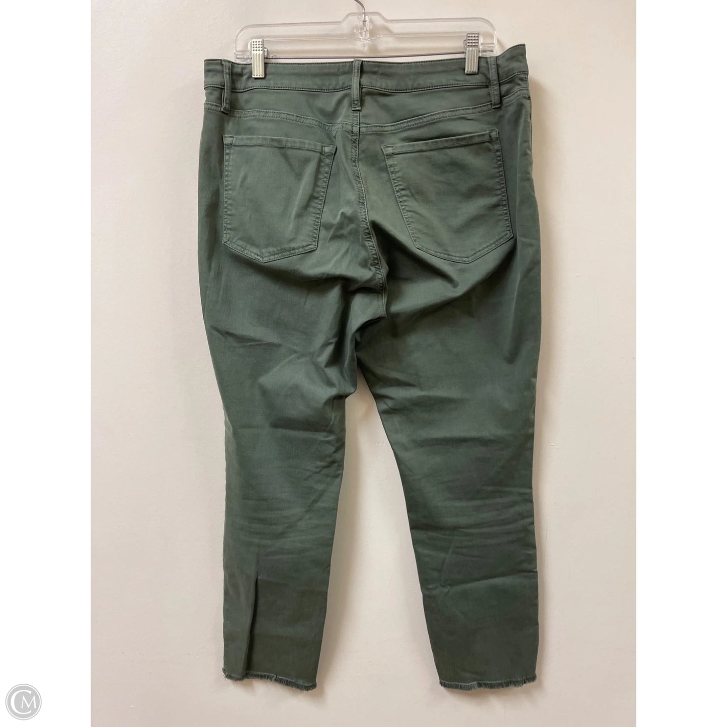 Jeans Skinny By Loft In Green Denim, Size: 12