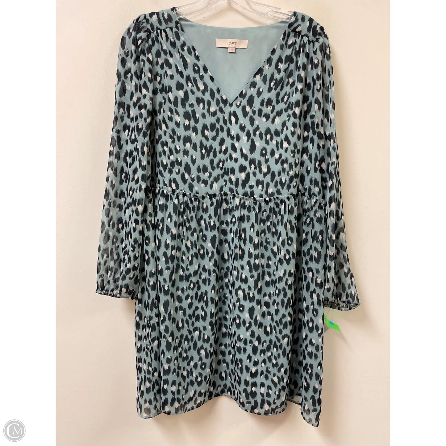 Dress Casual Short By Loft In Black & Blue, Size: M