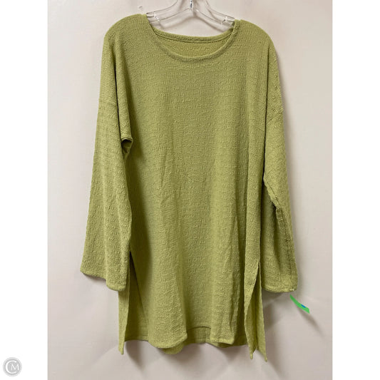 Tunic Long Sleeve By Clothes Mentor In Green, Size: Xl