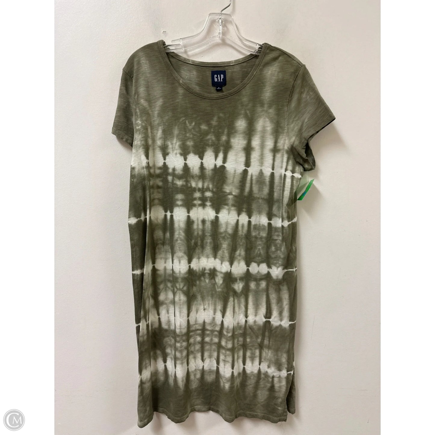 Dress Casual Short By Gap In Green & White, Size: L