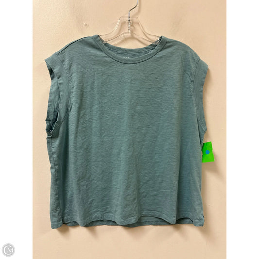 Top Short Sleeve By Time And Tru In Blue, Size: L
