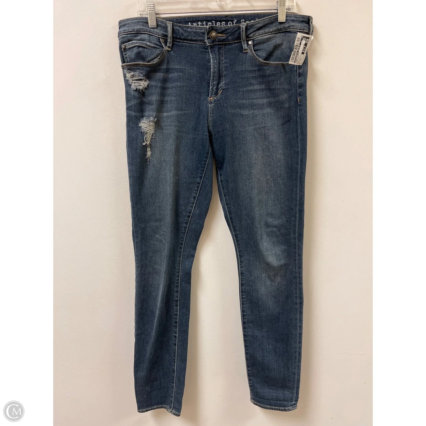 Jeans Skinny By Articles Of Society In Blue Denim, Size: 14
