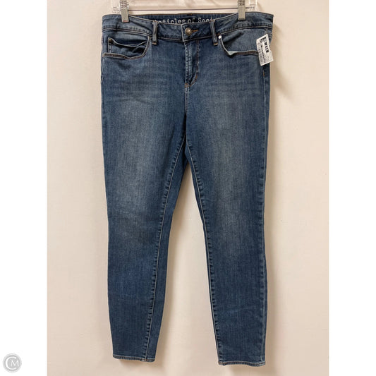 Jeans Skinny By Articles Of Society In Blue Denim, Size: 14