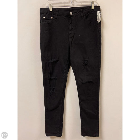 Jeans Skinny By Clothes Mentor In Black Denim, Size: 14