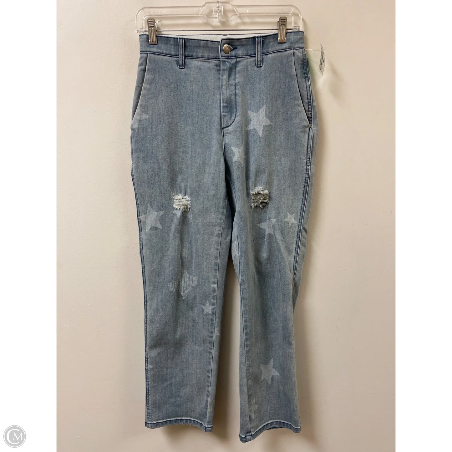 Jeans Straight By Easel In Blue Denim, Size: 4