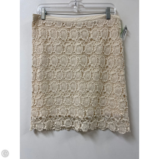 Skirt Mini & Short By Cremieux In Cream, Size: 10