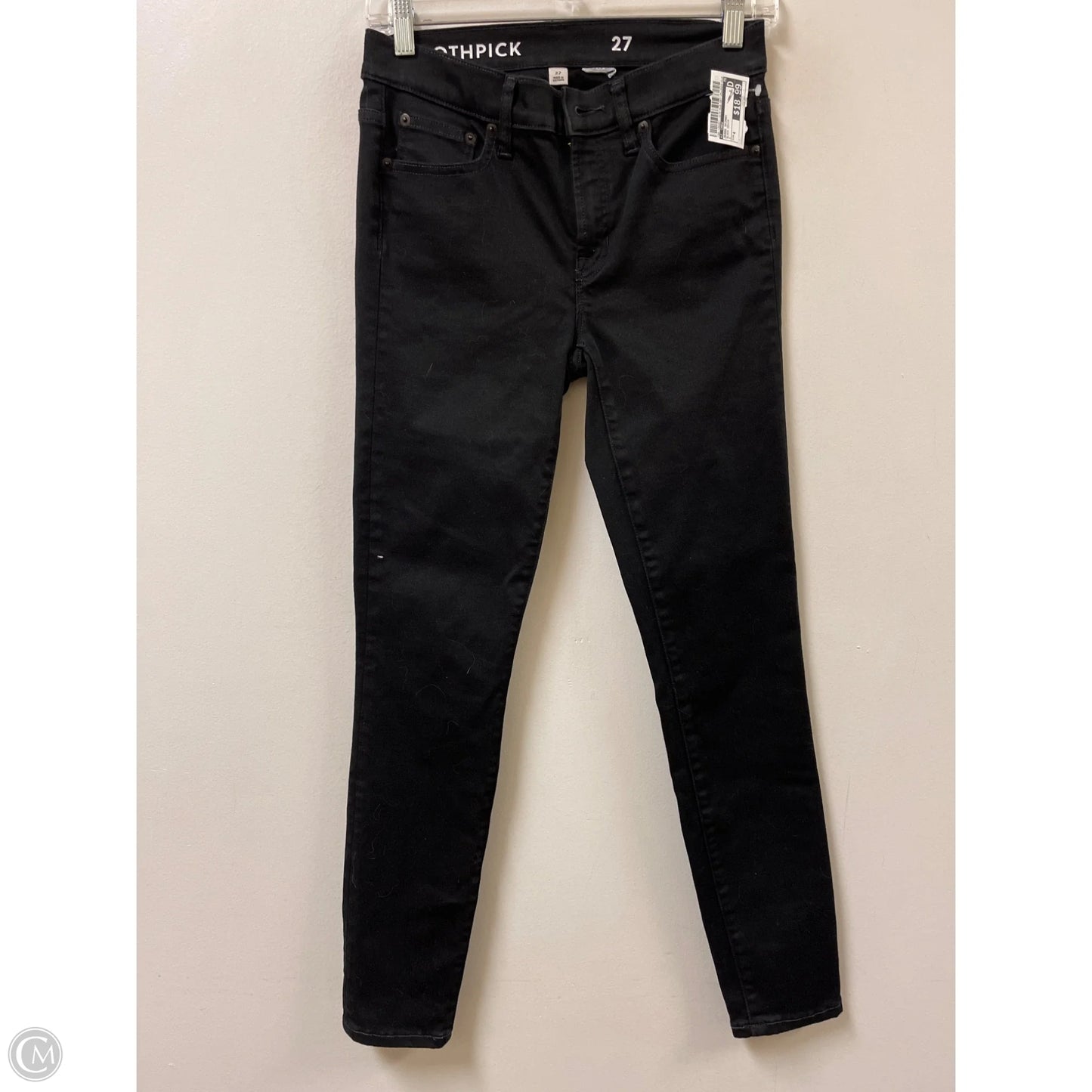 Jeans Skinny By J. Crew In Black Denim, Size: 4