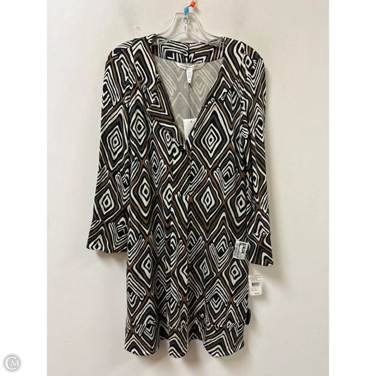 Dress Designer By Diane Von Furstenberg In Black & Brown, Size: M