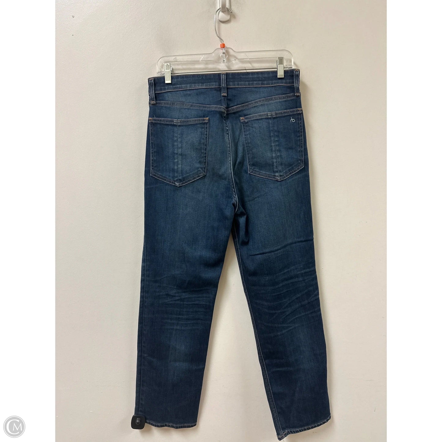 Jeans Straight By Rag And Bone In Blue Denim, Size: 10