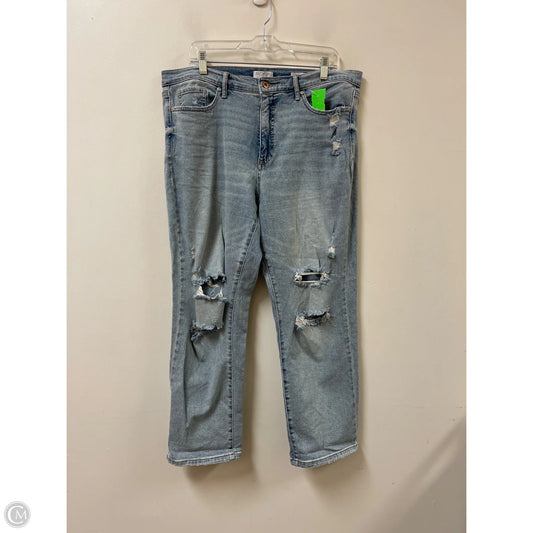 Jeans Straight By Sofia By Sofia Vergara In Blue Denim, Size: 14