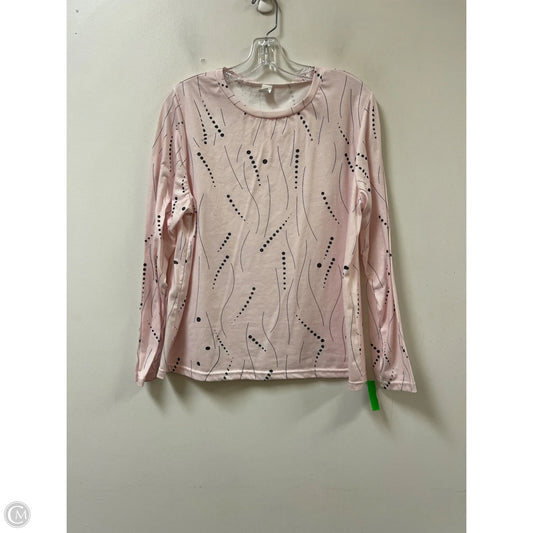 Top Long Sleeve By Clothes Mentor In Pink, Size: Xl