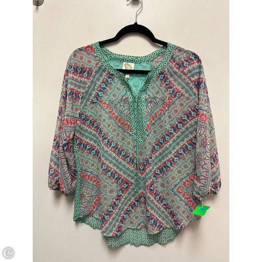 Top Long Sleeve By Clothes Mentor In Multi-colored, Size: S