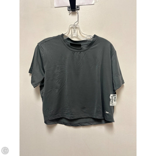 Athletic Top Short Sleeve By Crane In Grey, Size: L