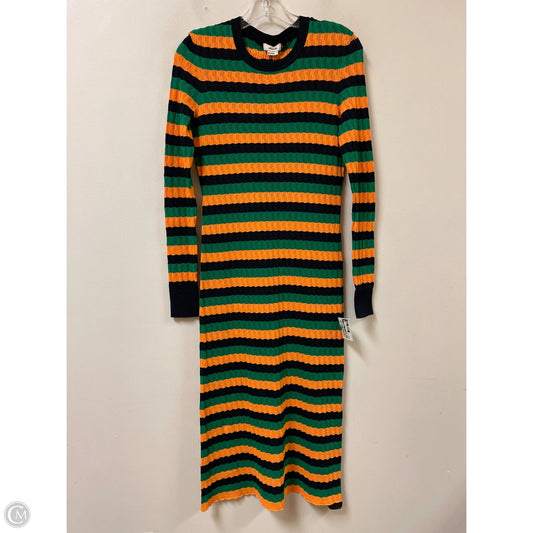 Dress Designer By Jason Wu In Green & Orange, Size: S