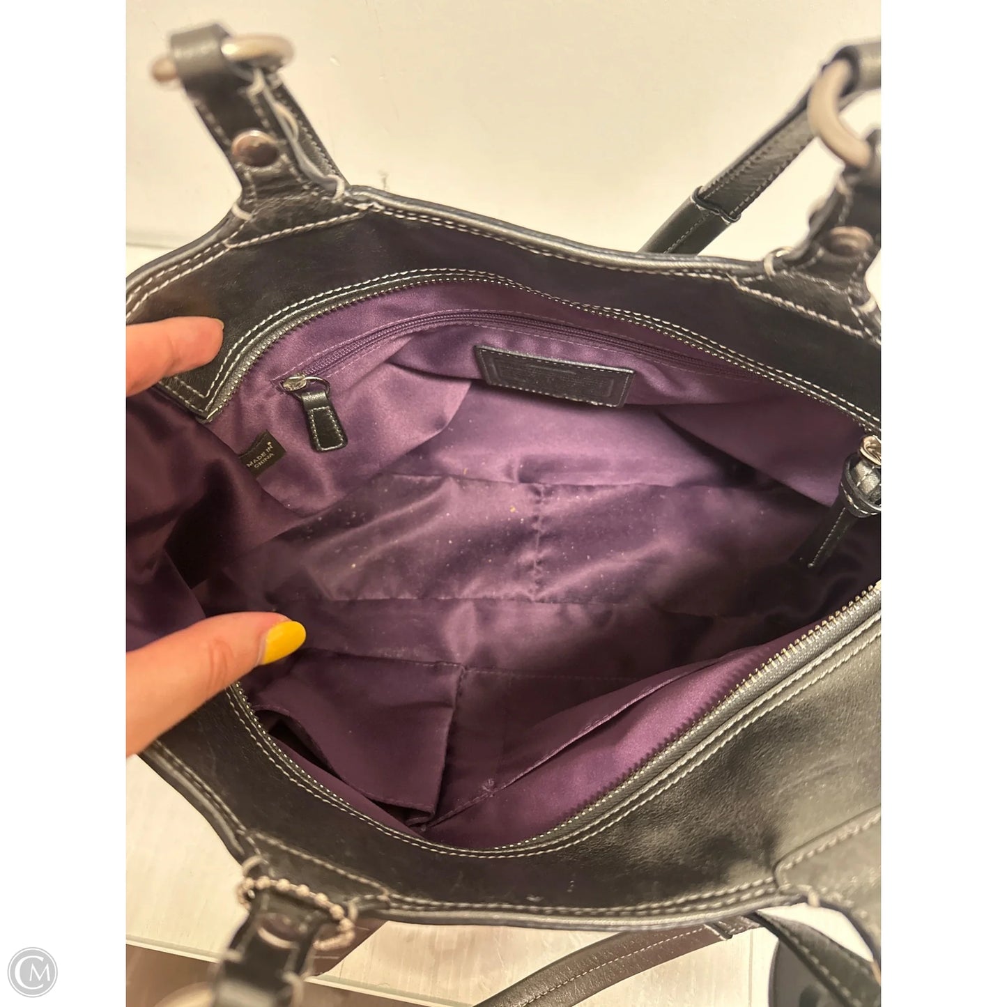 Handbag Designer By Coach, Size: Medium