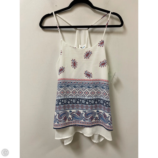 Top Sleeveless By Alice Blue In Blue & White, Size: M