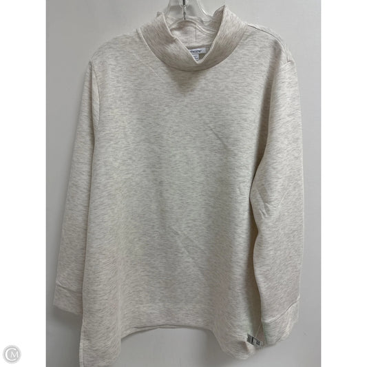 Sweatshirt Collar By Chicos In Cream, Size: 1x