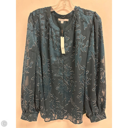 Blouse Long Sleeve By Chicos In Green, Size: 1x