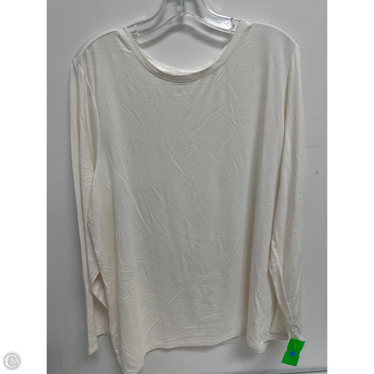 Top Long Sleeve By Chicos In Cream, Size: 1x