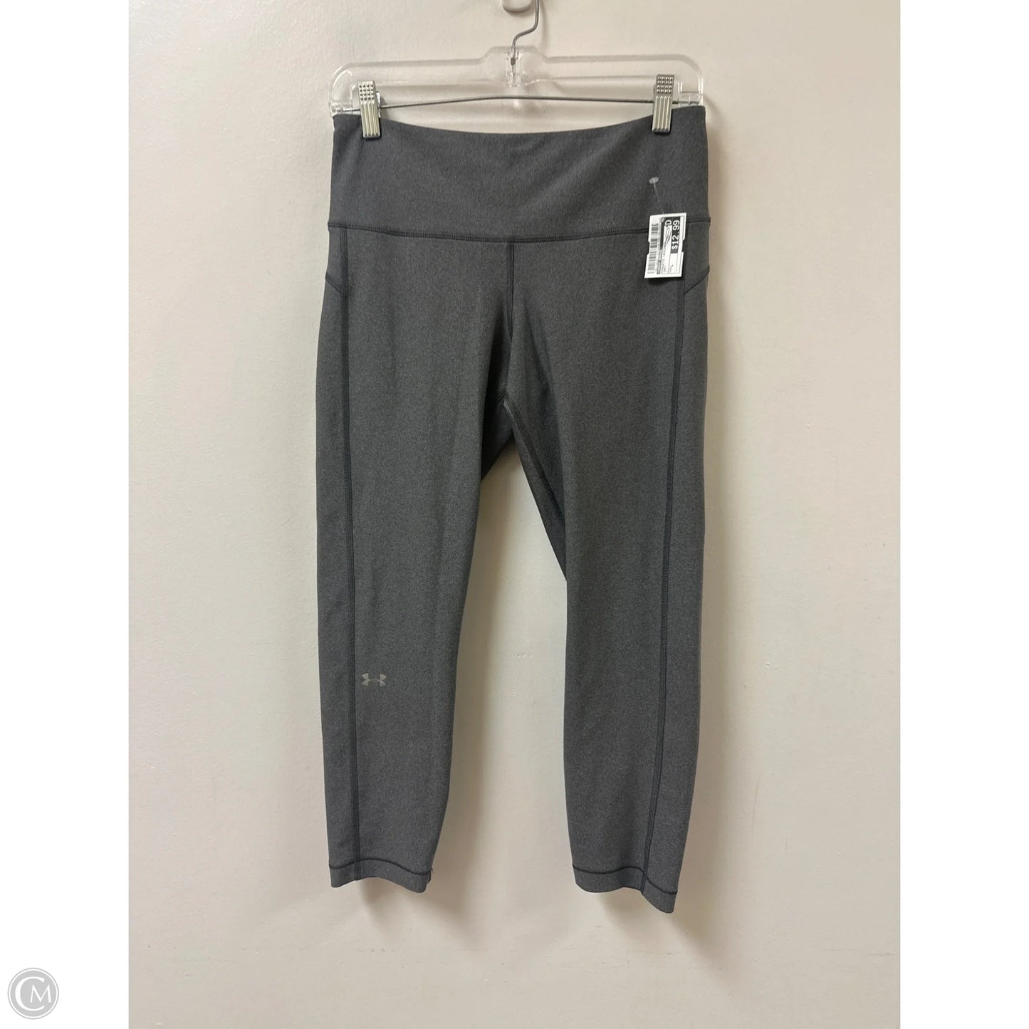 Athletic Leggings By Under Armour In Grey, Size: L