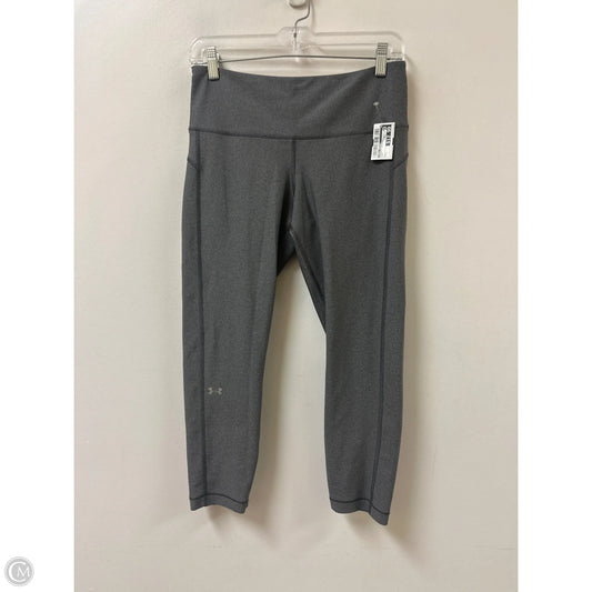 Athletic Leggings By Under Armour In Grey, Size: L