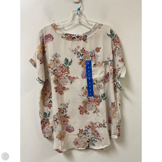 Top Short Sleeve By Buffalo David Bitton In Floral Print, Size: L