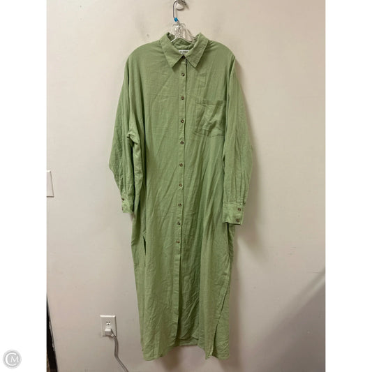 Dress Casual Maxi By Anthropologie In Green, Size: L
