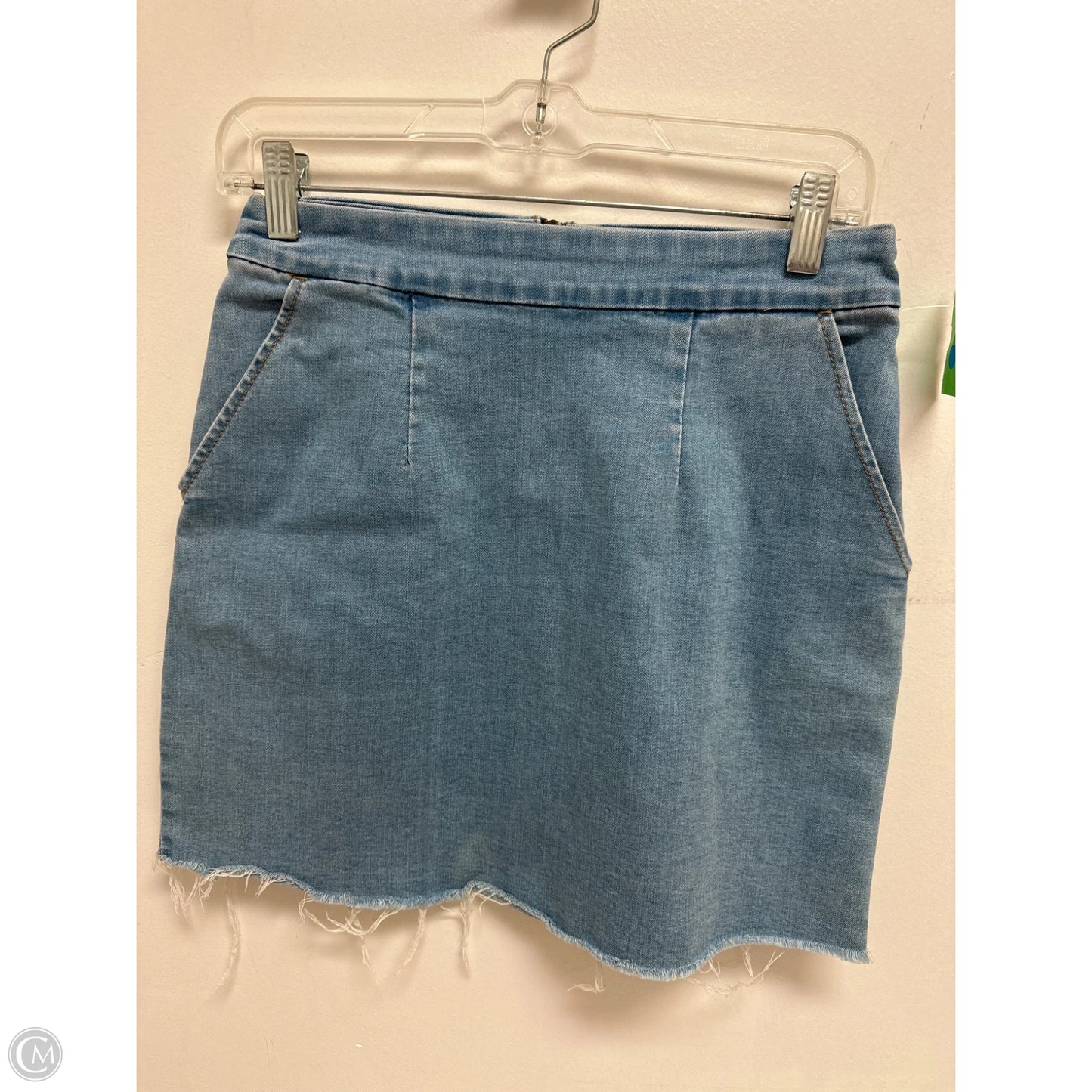 Skirt Mini & Short By Forever 21 In Blue Denim, Size: 8