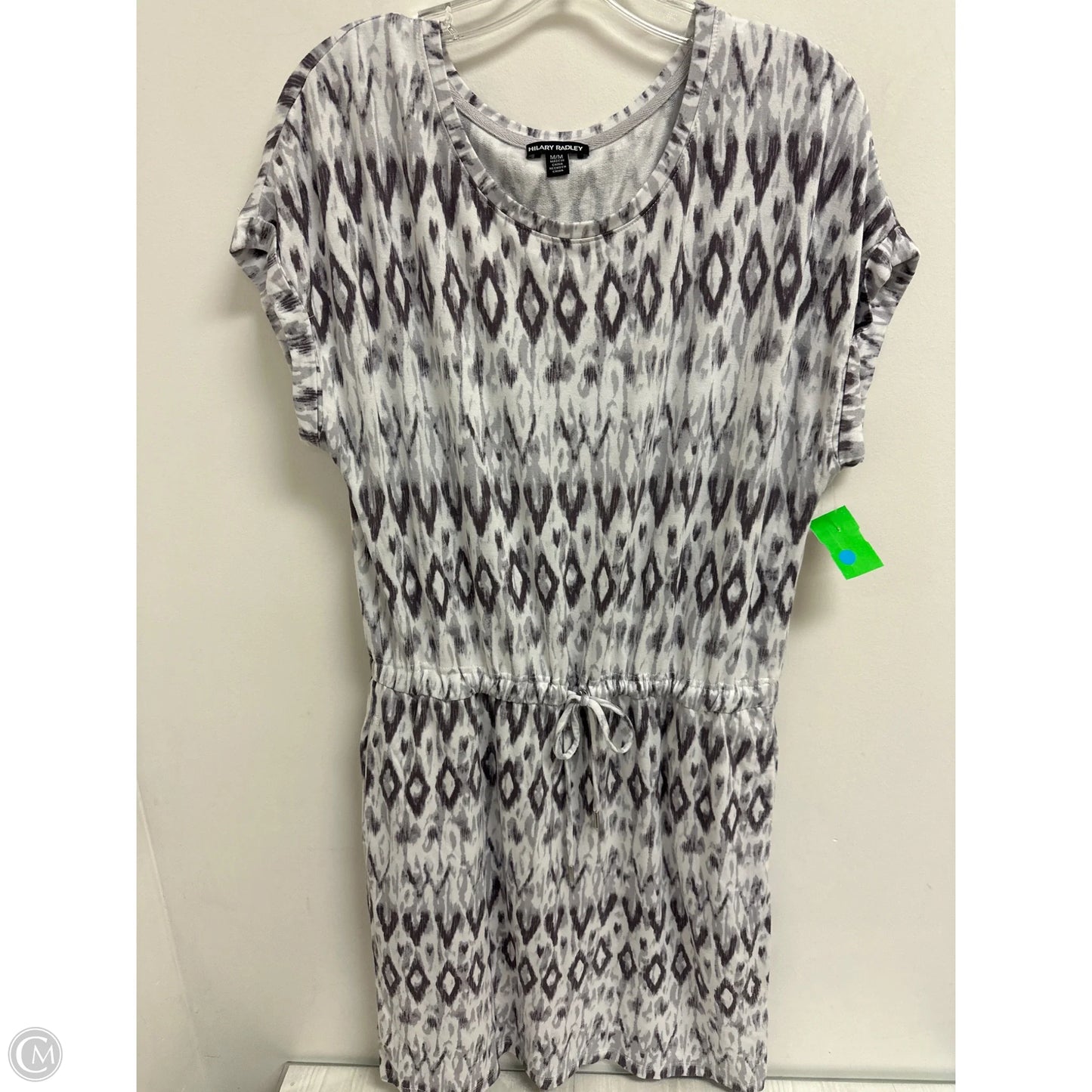 Dress Casual Short By Hilary Radley In Grey & White, Size: M