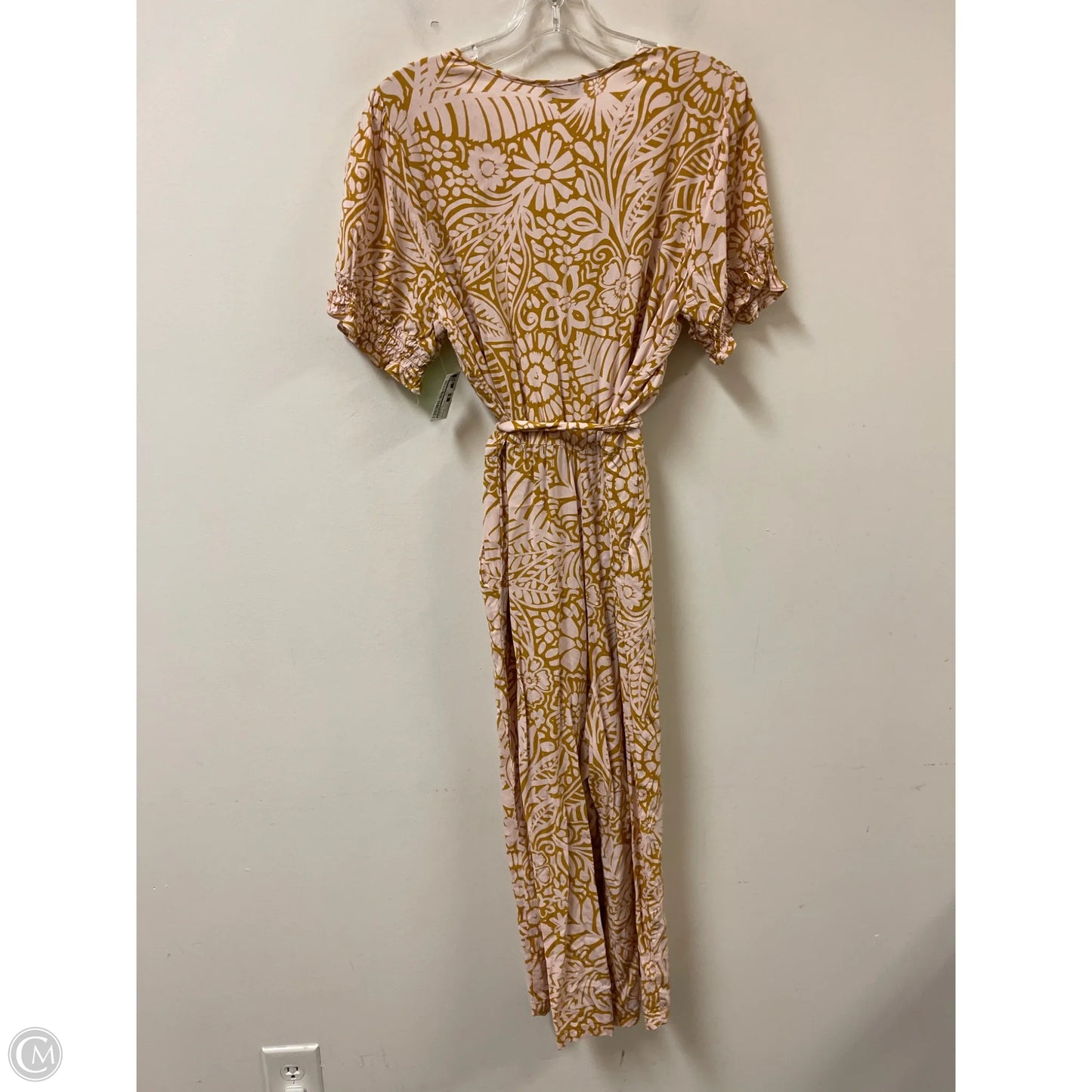 Jumpsuit By Luxology In Pink & Yellow, Size: L